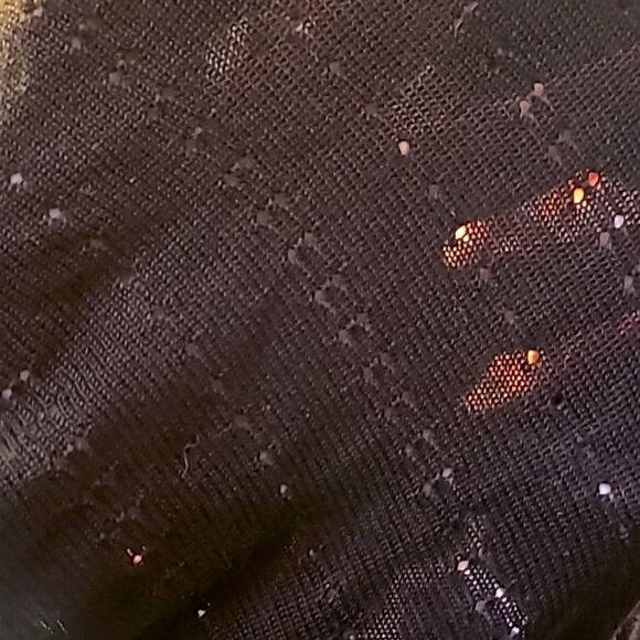 Bobbie Brooks Vintage Sweater, Black Purple & White Zigzag Lines Cowl Neck Large - Picture 6 of 7